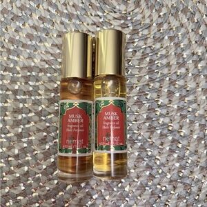 Nemat Musk Amber Perfume Oil, 10 ML In Roll On Glass Bottle-LOT OF 2